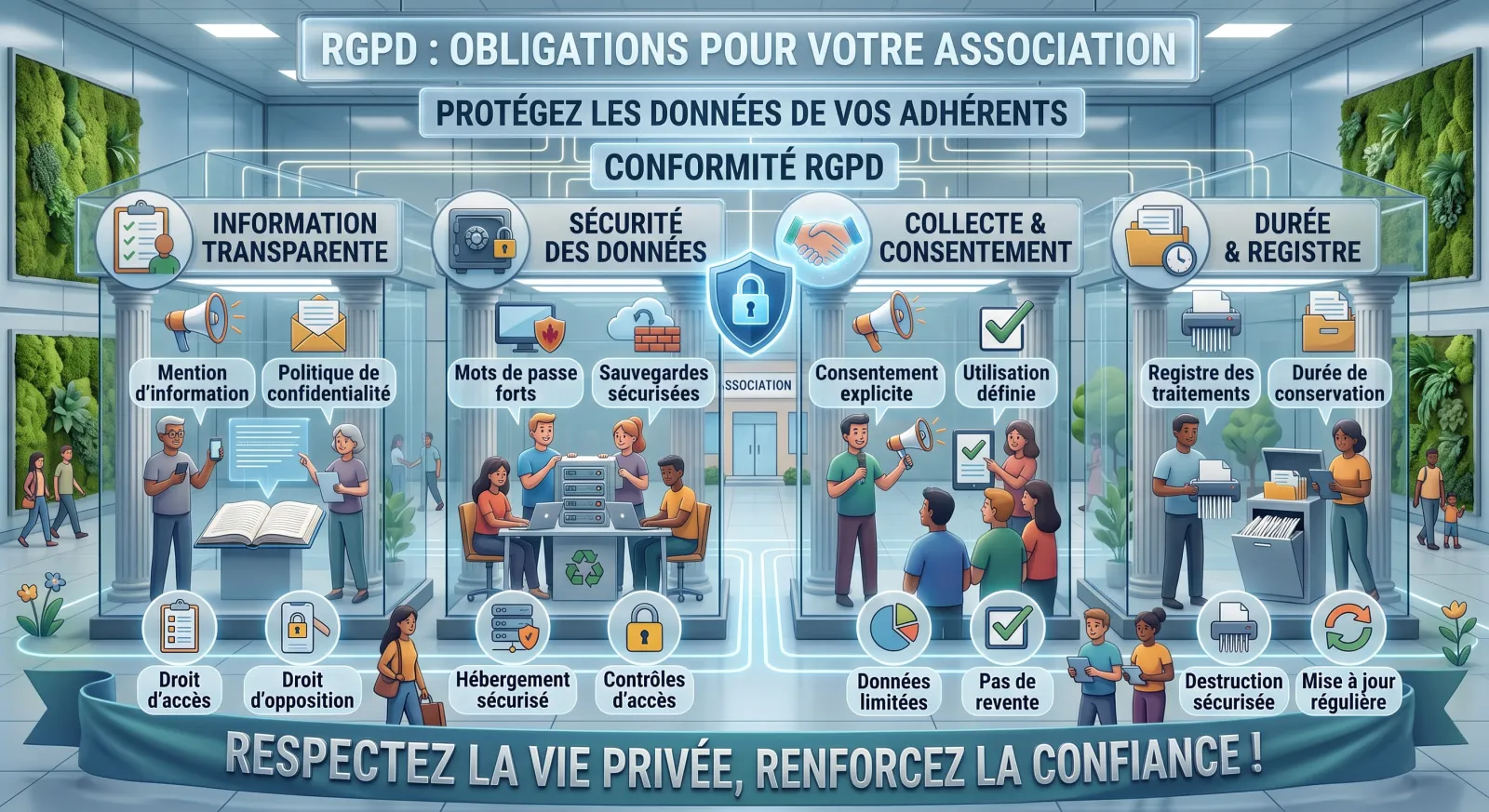 RGPD : ce qu'une association doit faire pour les données de ses adhérents