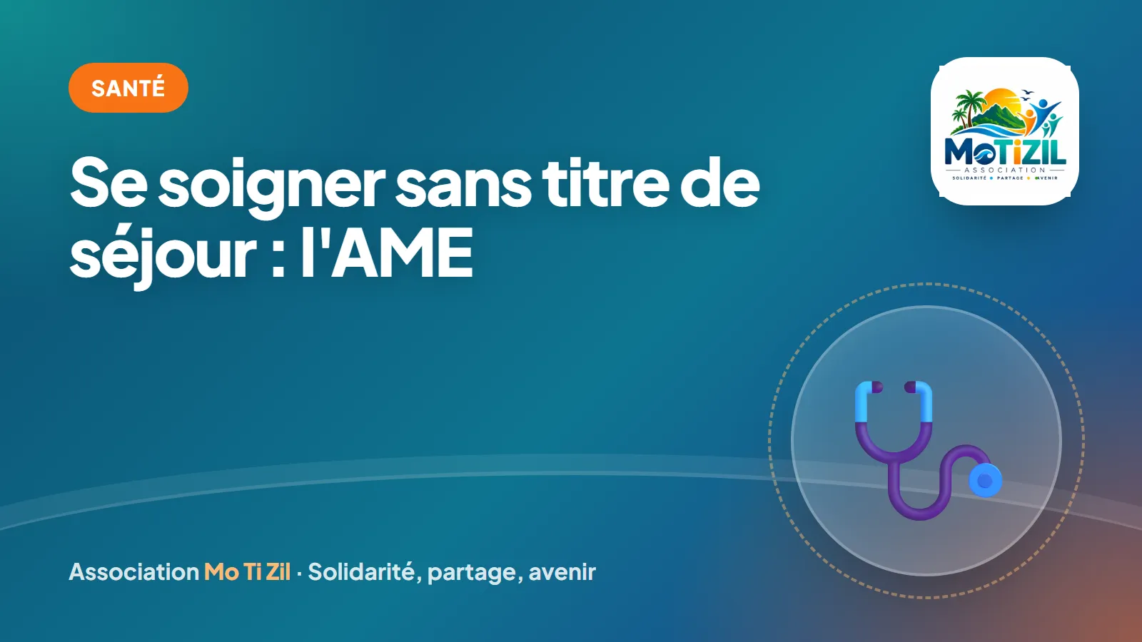 Se soigner sans titre de séjour : l'AME — association Mo Ti Zil